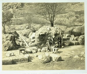 View of the Temple of Mars, from A History of Discoveries at Helicarnassus, Cnidus, & Branchidae, by Charles Thomas Newton, published 1862