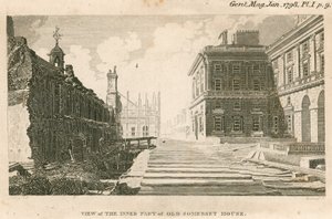 View of the Inner Part of the Old Somerset House, Strand, London by English School