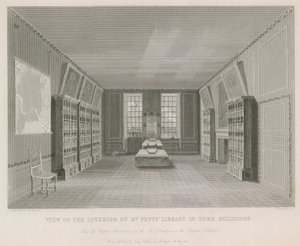 View of the Interior of Mr. Pepys Library in York Building by English School