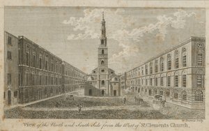 View of the North and South Side from the West of St Clements Church by English School