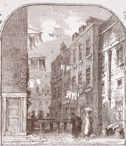 Views in the Rookery, St. Giles by English School