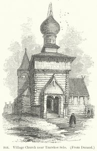 Village Church near Tzarskoe Selo by English School