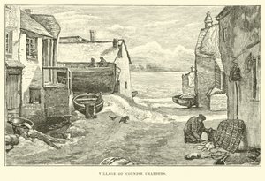 Village of Cornish Crabbers by English School