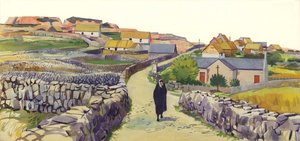 Village on the Isle of Arran by English School