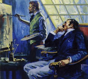 Vincent Van Gogh lived with his brother at a studio in Montmartre by English School