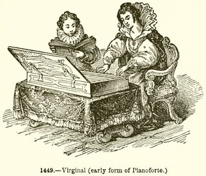 Virginal (Early Form of Pianoforte) by English School
