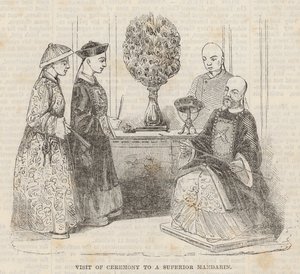 Visit of Ceremony to a Superior Mandarin by English School