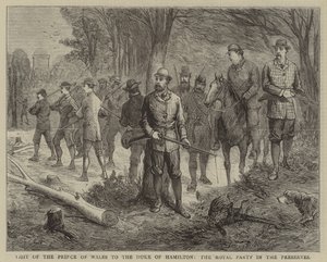 Visit of the Prince of Wales to the Duke of Hamilton, the Royal Party in the Preserves