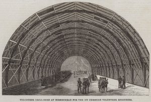 Volunteer Drill-Shed at Birkenhead for the 1st Cheshire Volunteer Engineers by English School