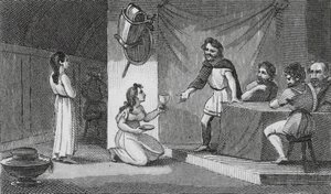 Vortigern and Rowena by English School