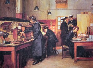 WWI women radio and telephone operators of the Royal Navy