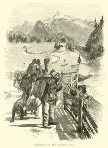 Wanderers on the Brenner Pass by English School