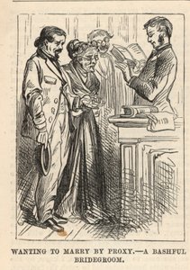 Wanting to Marry by Proxy; A Bashful Bridegroom by English School
