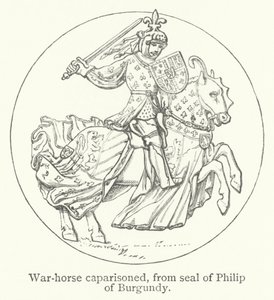 War-horse Caparisoned by English School