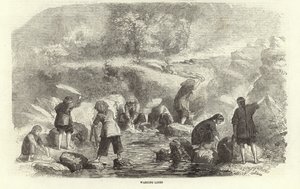 Washing Linen by English School