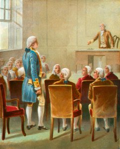 Washington Chosen for Commander in Chief by English School