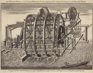 Water Works at London Bridge by English School