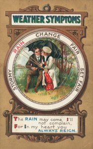 Weather Symptoms Postcard by English School