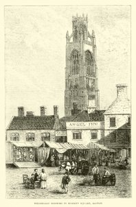 Wednesday morning in Market Square, Boston by English School