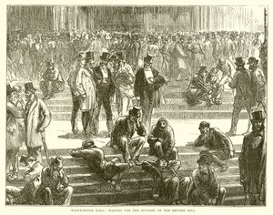 Westminster Hall: Waiting for the Division on the Reform Bill by English School
