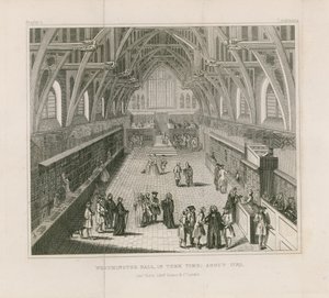 Westminster Hall in term time, about 1770 by English School