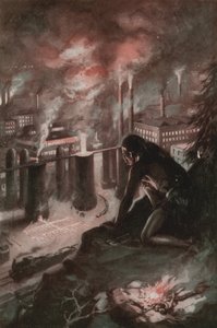 What the First Man Saw in the Fire by English School