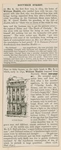 William Hazlitt and 6 Frith Street by English School