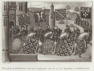 William of Haynault and His Companions Set Out on His Expedition to Friesland by English School