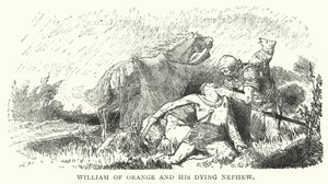 William of Orange and His Dying Nephew by English School