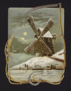 Windmill in the Snow by English School