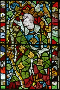 Window depicting Asa on the Tree of Jesse by English School