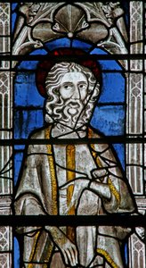 Window depicting St James the Less by English School