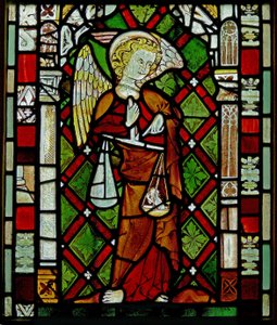 Window depicting St Michael