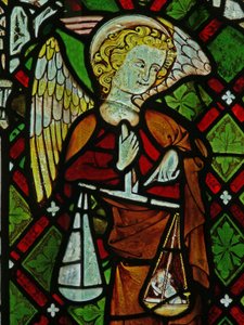 Window depicting St Michael