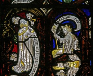 Tree of Jesse Figures: A Prophet and Jehoshaphat by English School