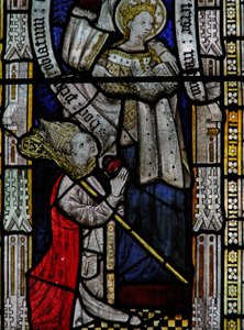 Window Ew depicting a donor - bishop