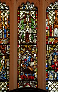 Window depicting the Nativity