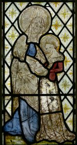 St Anne Teaching the Virgin to Read (Window N1) by English School