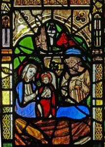 Window N2 depicting the Nativity by English School