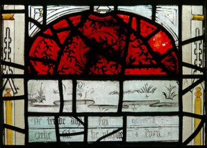 Window N3 depicting the Last Fifteen Days of the World (the Pryke of Conscience window): Only the earth and sky can be seen by English School