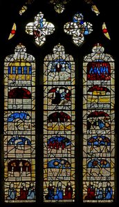 Window N3 depicting the Last Fifteen Days of the World (the Pryke of Conscience window) by English School
