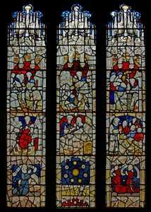 Window N4 depicting the Works of Mercy