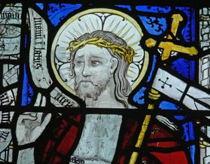 Window N5 depicting Christ of the Resurrection