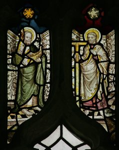 Window depicting St Jude and St Thomas by English School