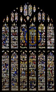 Window depicting the Magnificat window in the north transept by English School