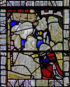 Window depicting the Adoration of the Magi by English School
