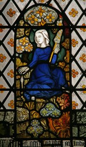 Window depicting Eve in the Garden of Eden