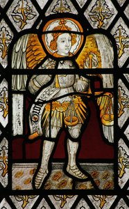 Window depicting St Michael