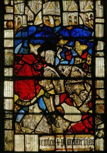 Noah Window: Planting the Vineyard by English School
