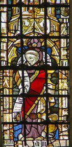 Window depicting a fragmentary figure by English School